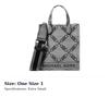 MICHAEL KORS Gigi Fabric Tote Bag, Shopping Bag, Handbag, Shoulder Bag, Crossbody Bag Women's Beige & Black 32F3S3GC4J-006