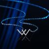 W Letter Necklace Women Luxury Small Group Design Sense Collar Chain Simple Temperament All Matching Trend