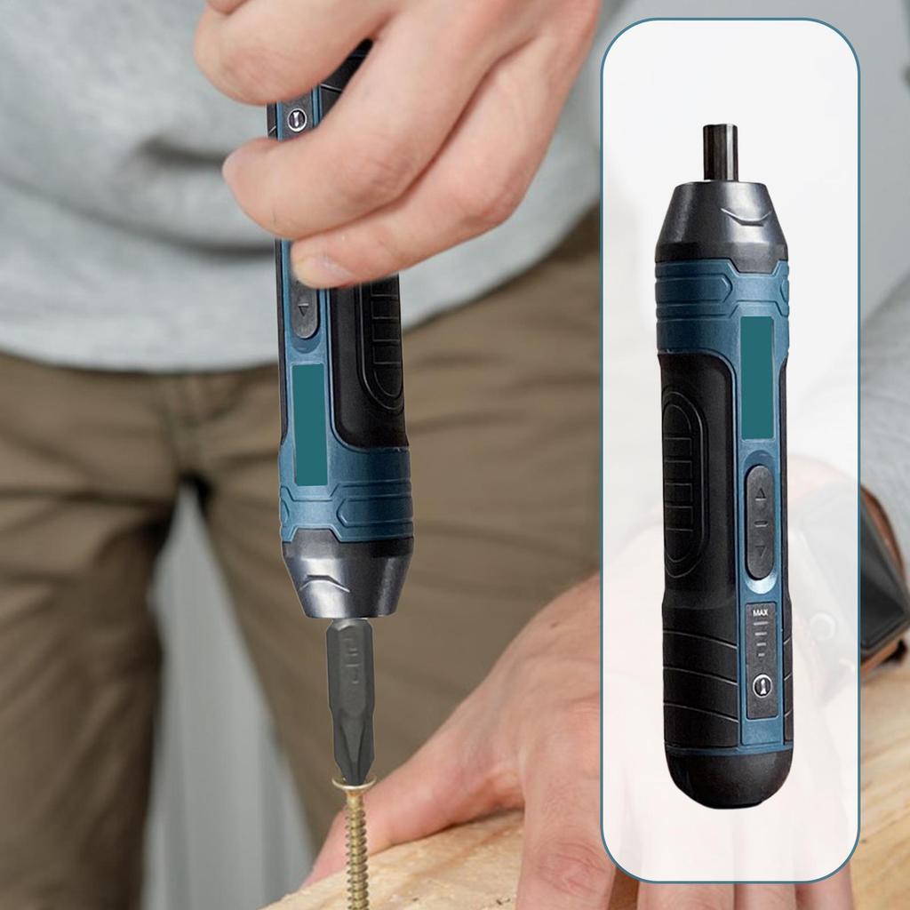 Power Screwdriver Professional Magnetic Comfortable Grip Electric Screwdriver Cordless Tool Kit For Electrician Mechanic Home