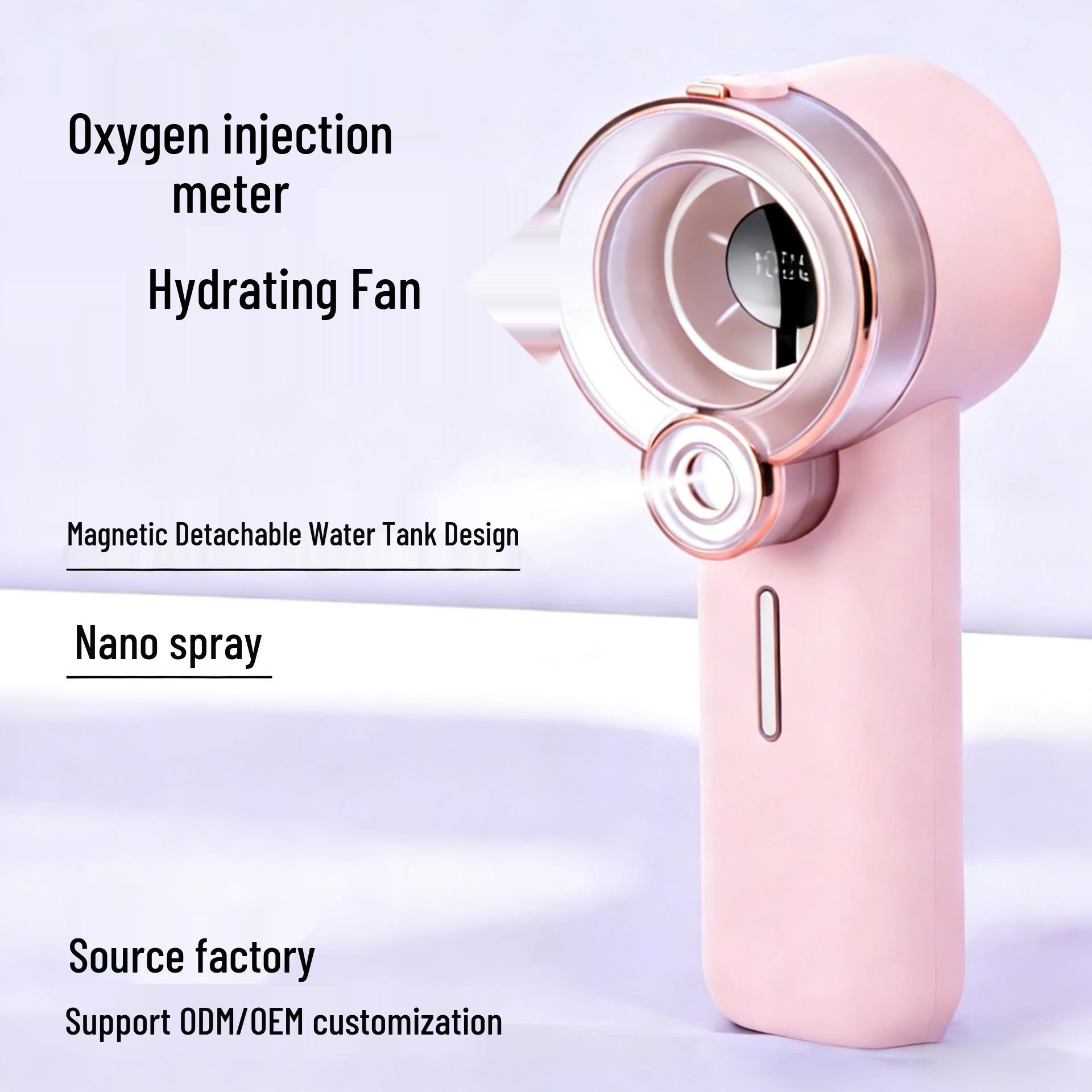 

Nano Spray Handheld Fan with Magnetic Detachable Tank & Long Battery Life 56.08*54.1*155.54