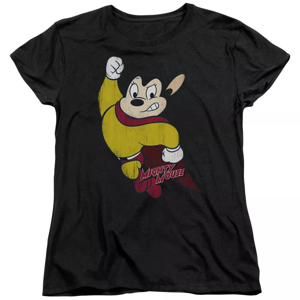 Mighty Mouse  Classic Hero  Women s T-Shirt L
