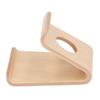 Wooden Phone Stand Waterproof Ergonomic Integrated Wood Tablet Holder with TPU Non Slip Pad
