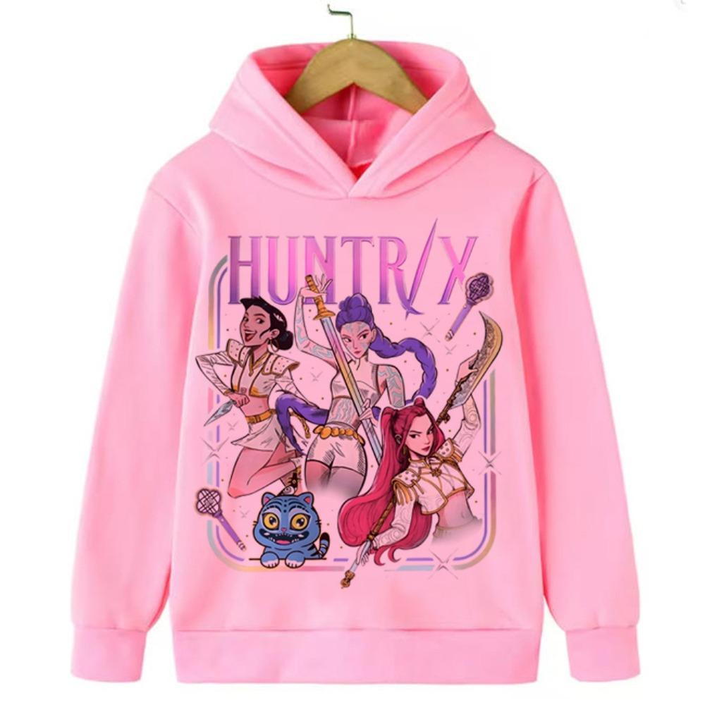 

K-pop Demon Hunter Hoodie Kids Clothes Princess Girls Clothing Fashion Boys Clothes Spring Autumn Sweatshirt Child Tops 110
