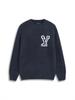 Unisex Rundhals-Sweatshirt 25SS mit besticktem Logo, gewaschener Look - Vielseitiger Stil