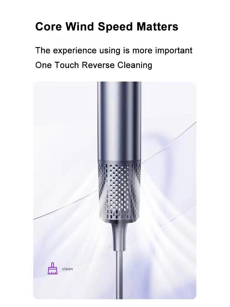 High-Speed Hair Dryer with Blue Light & Ionic Technology - Powerful, Gentle On Hair