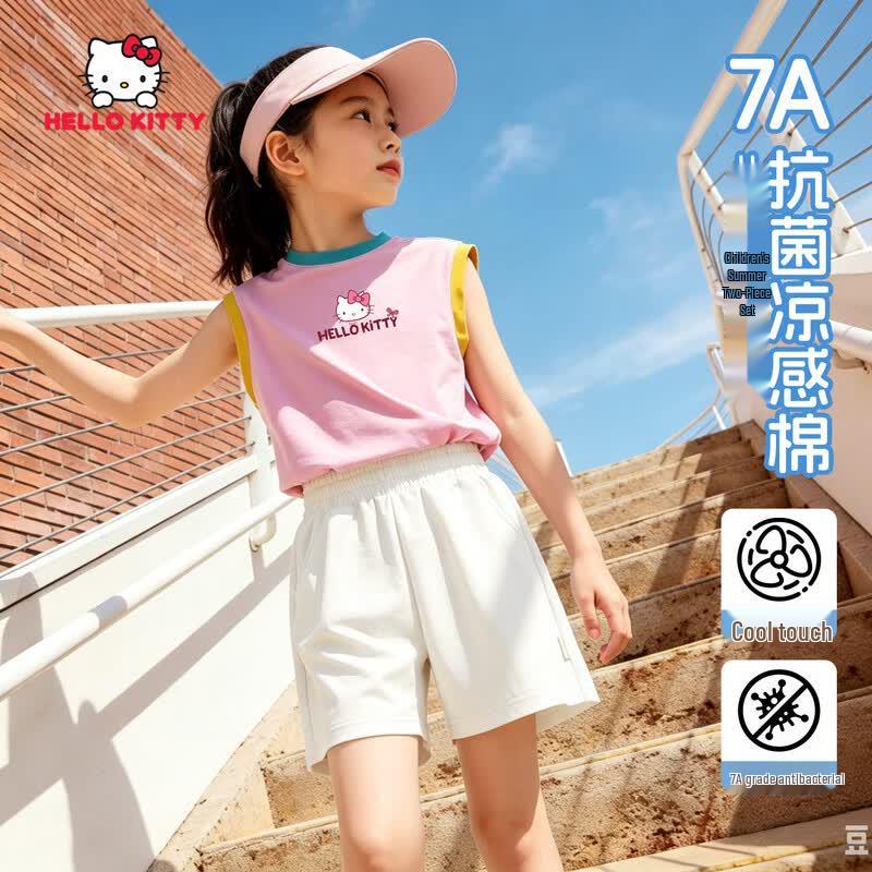 Hello Kitty Girls' Summer Quick-Dry Sportswear Set