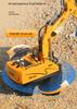 Children's Remote Control Excavator Toy - Large Electric Alloy Digger with Spraying Feature