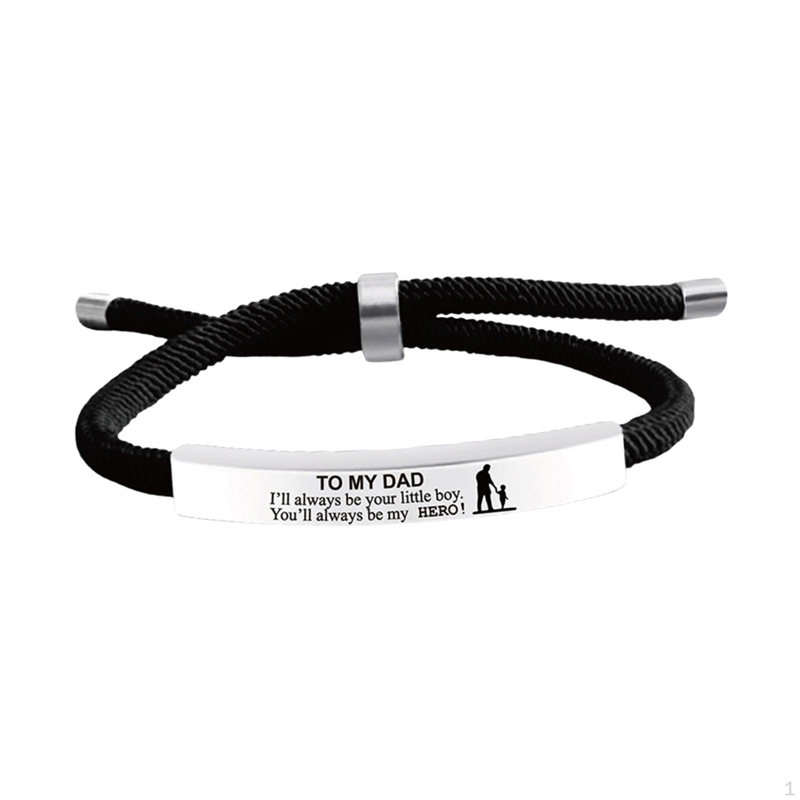 

Браслет моему папе на День святого Валентина Повседневный подарок на день рождения Подарки отцу от