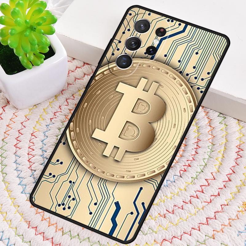 Bitcoin BTC Soft Phone Case for Samsung Galaxy Note 10 Pro S26 Ultra S23 S24 FE S25 S21 S22 PLUS Shockproof Cove
