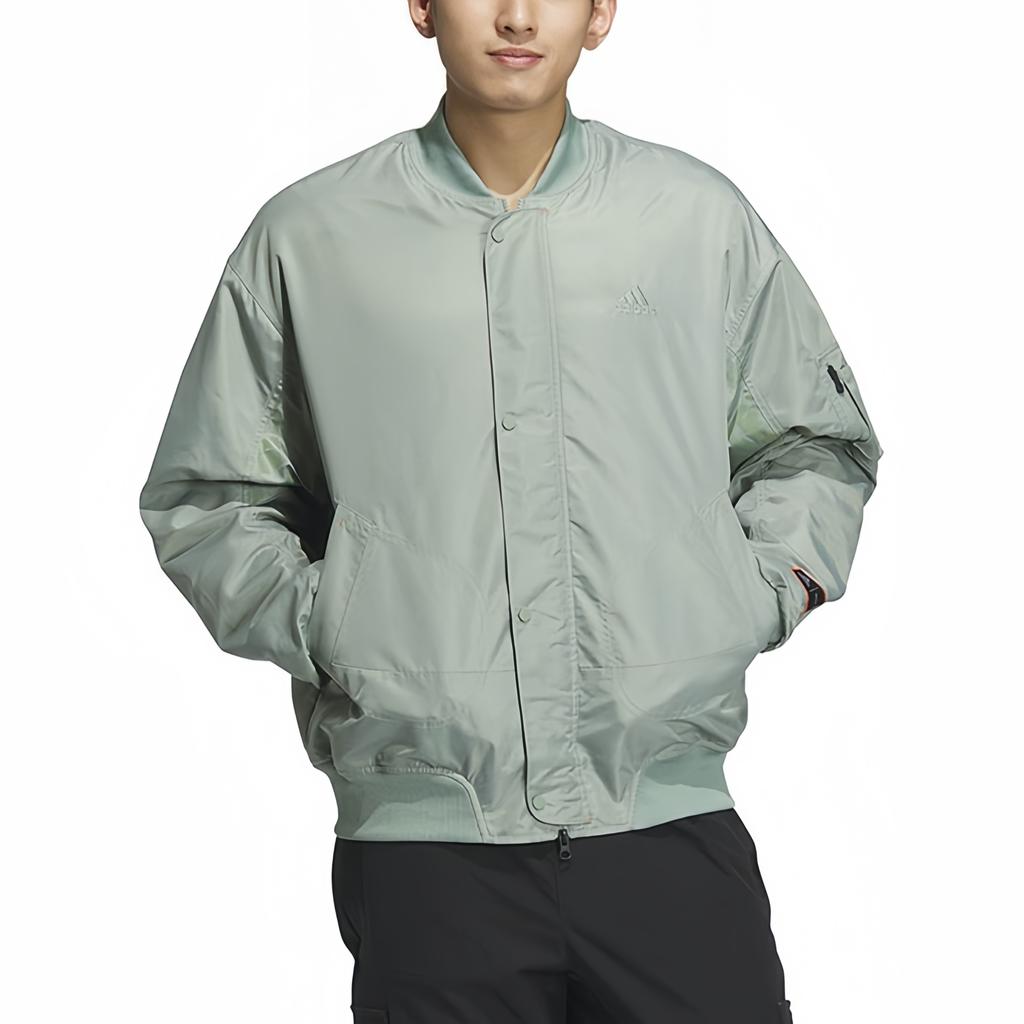 Adidas Reflective Print Fleece Lined Pilot Without Hood Jackets & Coats Unisex Dusty Green IK7679