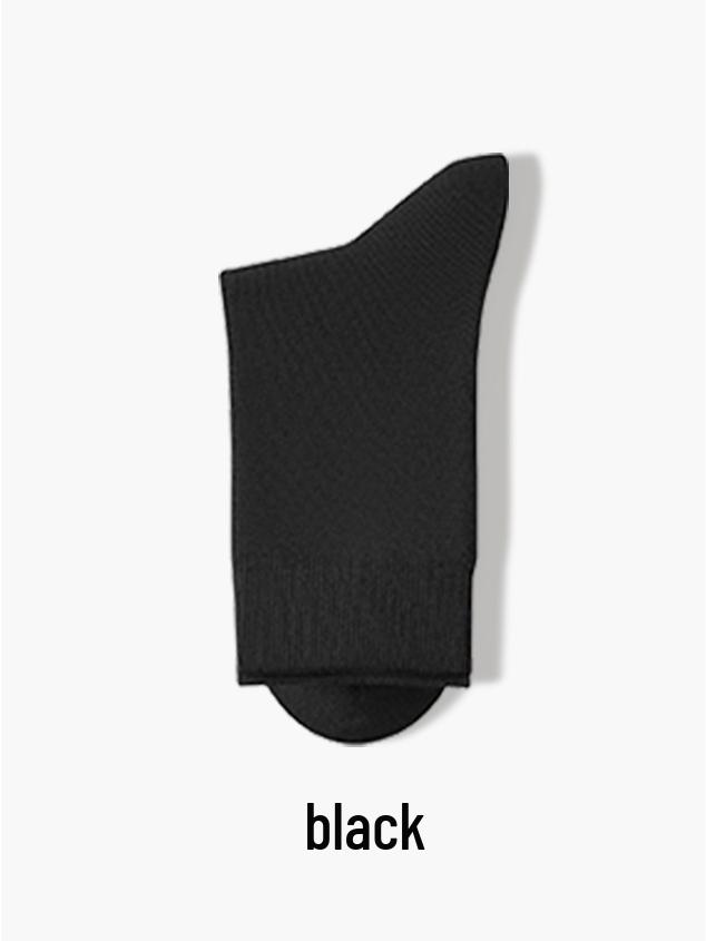 Men's Mid-Calf Cotton Socks - Spring & Autumn Style, Sweat-Absorbent, Odor-Resistant, Antibacterial, Casual & Business Solid Color.