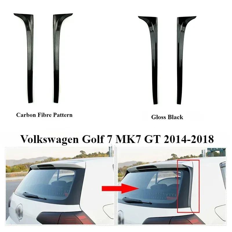 2pcs Rear Window Side Spoiler Wing Trim Lip Canards Splitter For Volkswagen VW Golf 7 MK7 Rline 2014 2015 2016 2017 2018