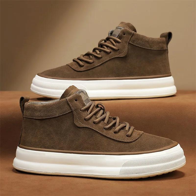 Fashion Men Sneakers  Retro Autumn Comfort Casual Sports Shoes Outdoor Non Slip Wear-resistant Tennis Lace-up Running Shoe