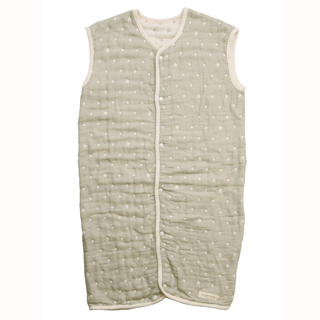 Angerolux Summer Made In Moss Sizes Year-Round Kids' Sleeper, Japan, 2-Way, 6-Layer Gauze, Gray, 110-120cm