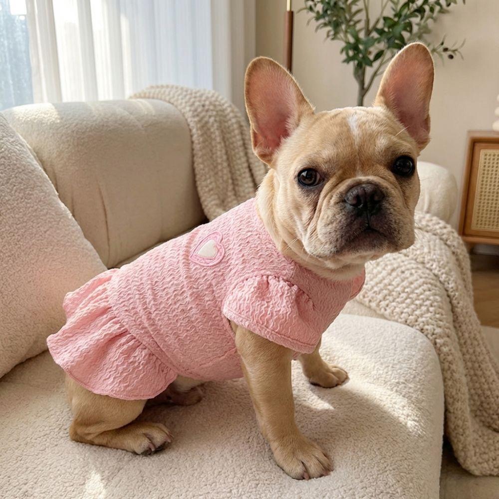 Flying Sleeve Dog Princess Dress Breathable Mesh Princess Apparel Pet Cake Skirt  Daily Wear