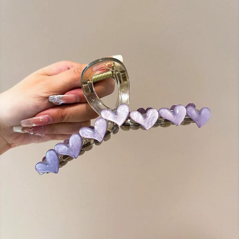Korean Style Polka Dot Bow Shark Hair Clip - Elegant & Versatile