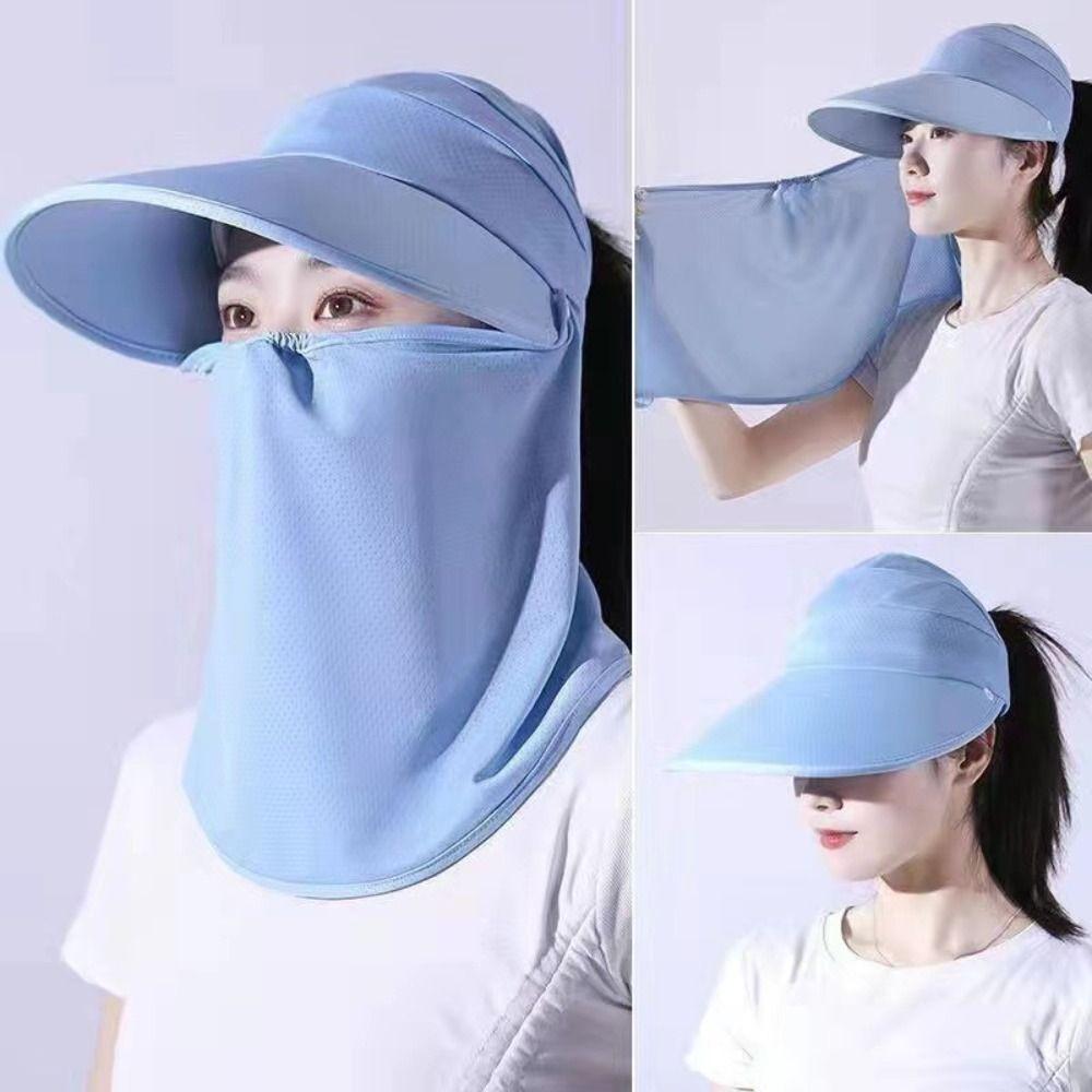 

Wide Brim Empty Top Hat Visor Hat Face Cover Hat Portable Women Sun Hat Women фіолетовий