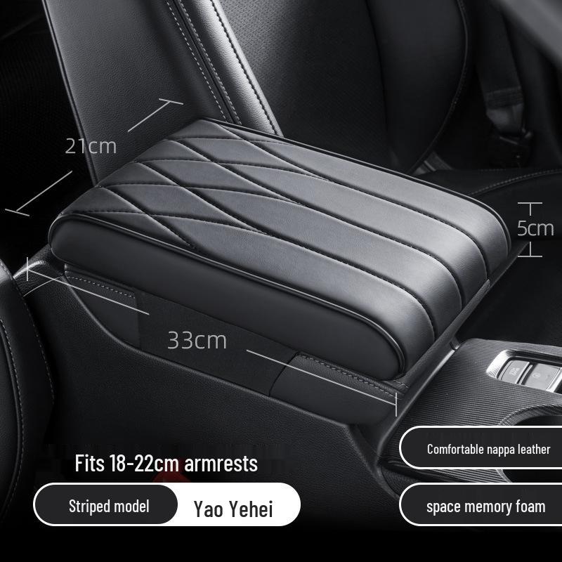 Universal Car Armrest Pad: Memory Foam Console Cover & Elbow Support