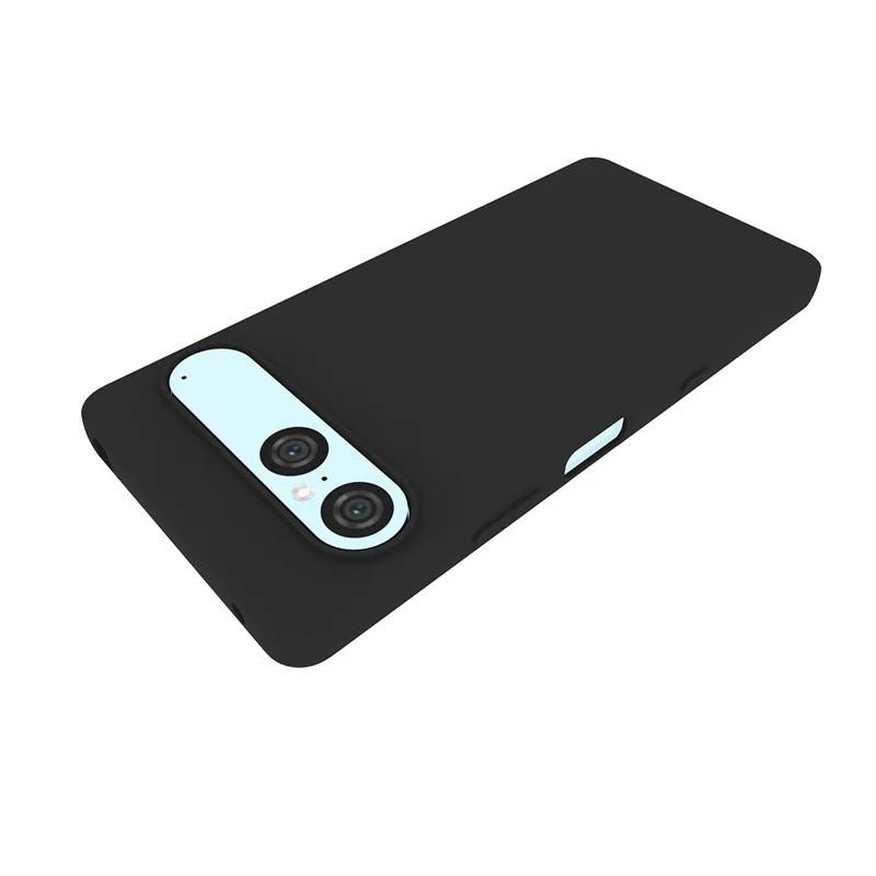 For Sony Xperia 10 VII TPU Case WANLONFENG MS Series Matte Back Cover with Tempered Glass (Big Hole Lens)