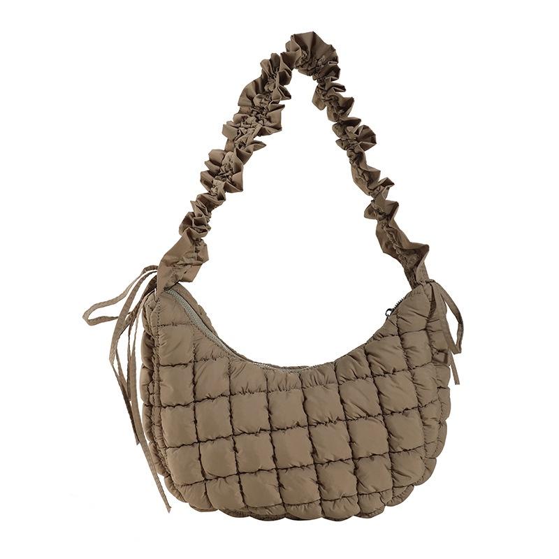 IELGY women's textured embroidered thread single shoulder personalized messenger women's bag