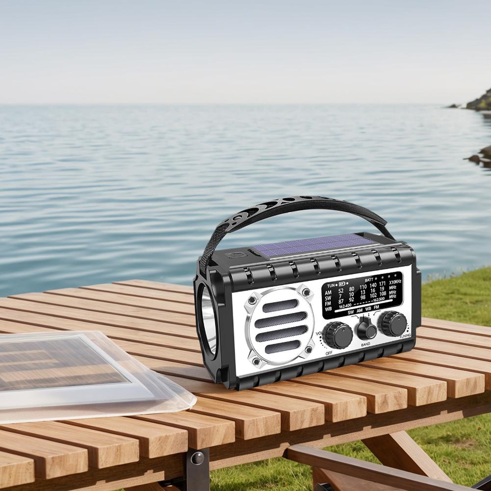 Emergency Hand Crank Radio 20000mAh Solar Powered Radio with Flashlight Reading Lamp SOS Alarm Solar Radio for Emergency/Home