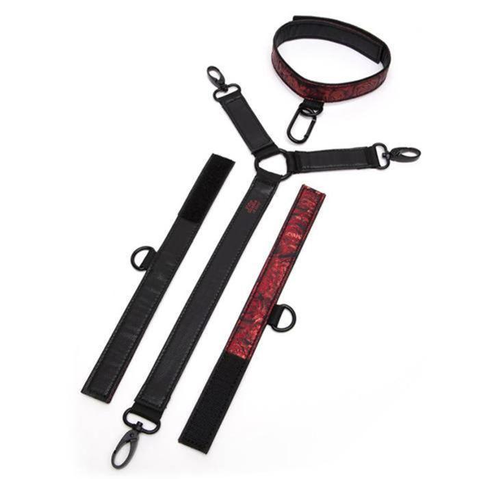 Collier et Menottes - FIFTY SHADES OF GREY - SWEET ANTICIPATION - Rouge - Réversible - Confortable