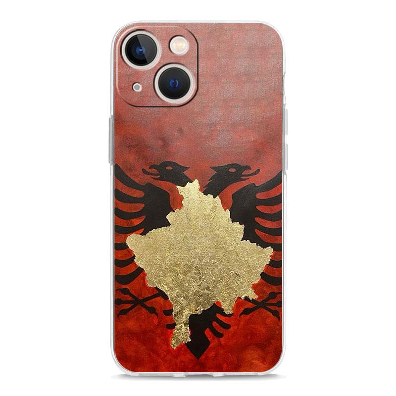 Phone Case For iPhone 17 Air Cases iPhone 16 15 12 13 14 Pro Max SE 7 8 Plus iPhone11 Clear Soft Cover Albania Albanians Flag