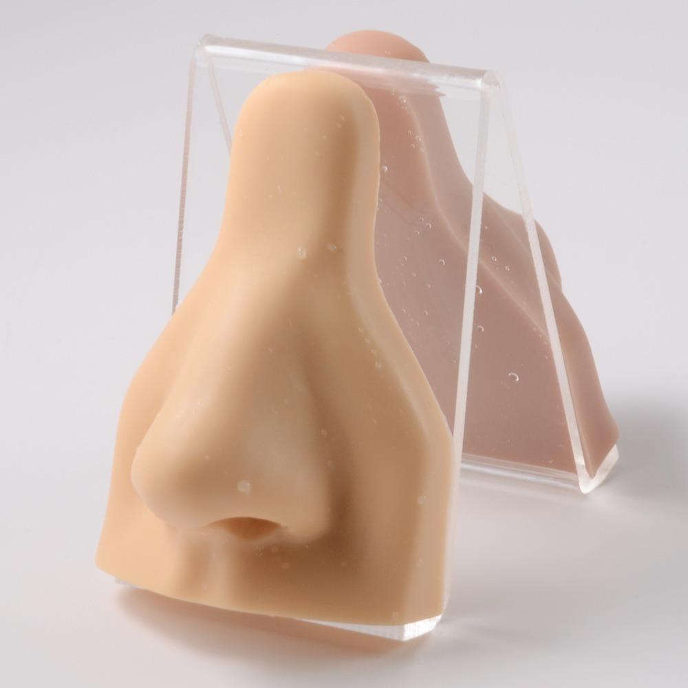 Piercing Tool Human Nose Model Rack Soft Nose Stud Display Stand Silicone Nose Model Girls Women