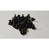 100x Black Screws 7.8mm Hex Bolts For Automotive Trim Body Panels Splash Shields