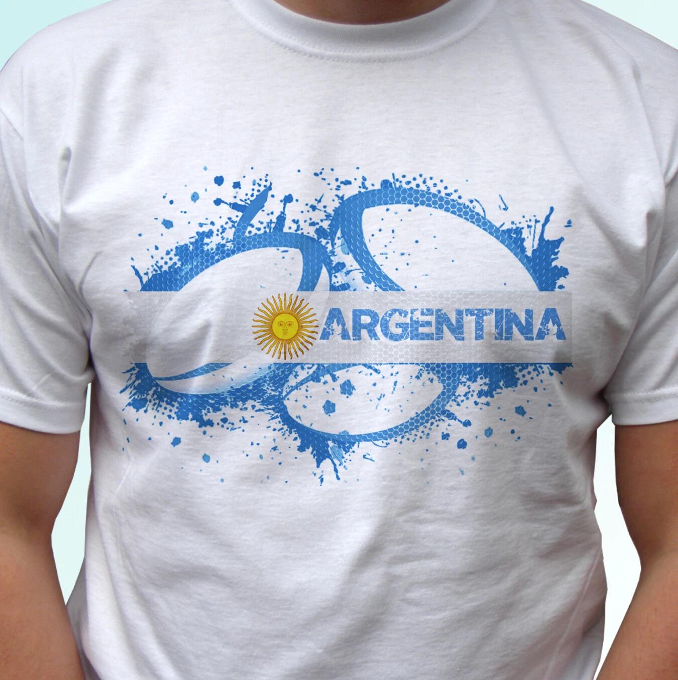 Argentina Rugby flag white kids boys T-Shirt Rugger top tee football gift design all sizes 140