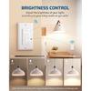 DEWENWILS Wireless Dimmer Switch, Electrical Light Switch, Magnetic Remote Control Dimmer, Tungsten 400W, Dimmable LED 150W, 4 Brightness Buttons,
