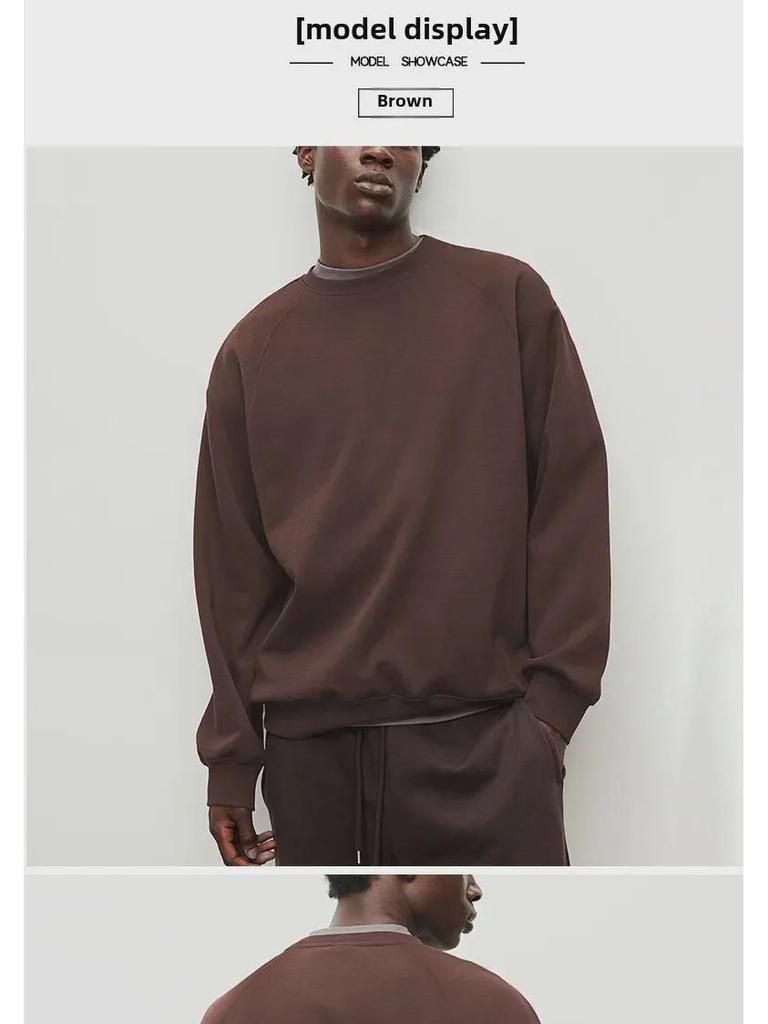 Men's Loose Casual Long Sleeve Pullover Sweatshirt - Autumn and Winter Round Neck, Student and Couple Style
