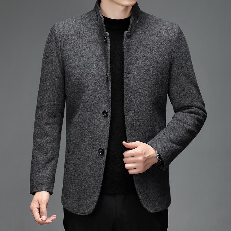 Men's Autumn/Winter Wool Coat 2025: Business Casual Jacket for All Ages