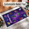 Personalized Crystal Velvet Carpet Custom Name Text,Among Us Anti Slip Area Rug For Home Decoration