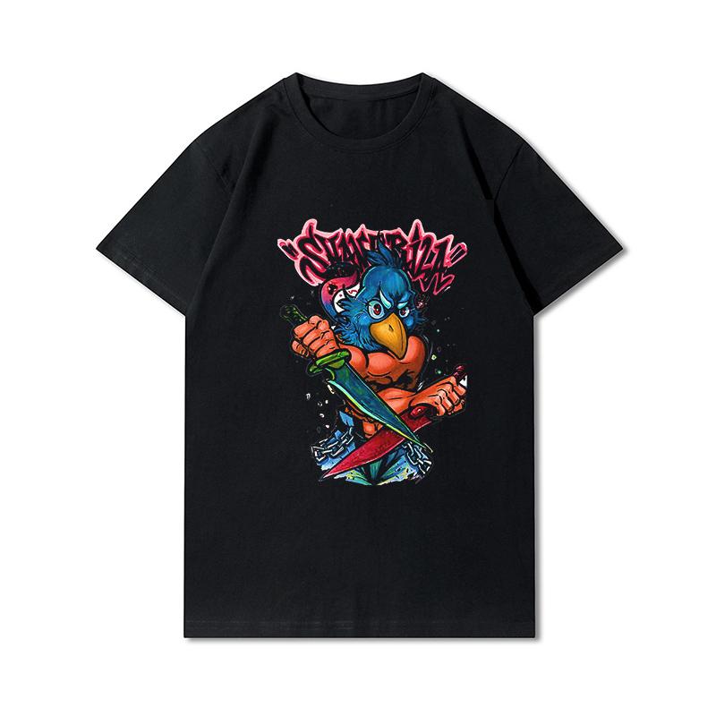 Plus Size Summer T Shirts for Women Anime Shangri La Frontier Printed Casual Short Sleeves Tops 100% Cotton Oversize O Neck Tees