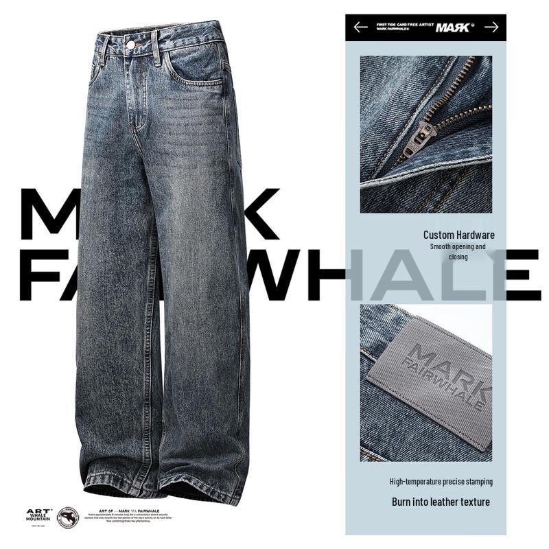 MARK FAIRWHALE Men s Relaxed Fit Straight-Leg Jeans 31