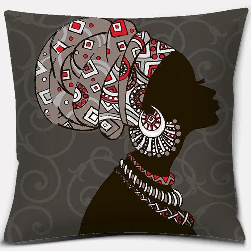 

Наволочка для домашнего декора в этническом африканском стиле, женская полиэстеровая наволочка для автомобильного дивана, 45x45 см 45x45cm