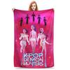 Warm BlanketKids Travel K pop Demon Hunters Throw Blanket  Flannel Bedspread For Outdoor Comfortable Sofa Bed Cover