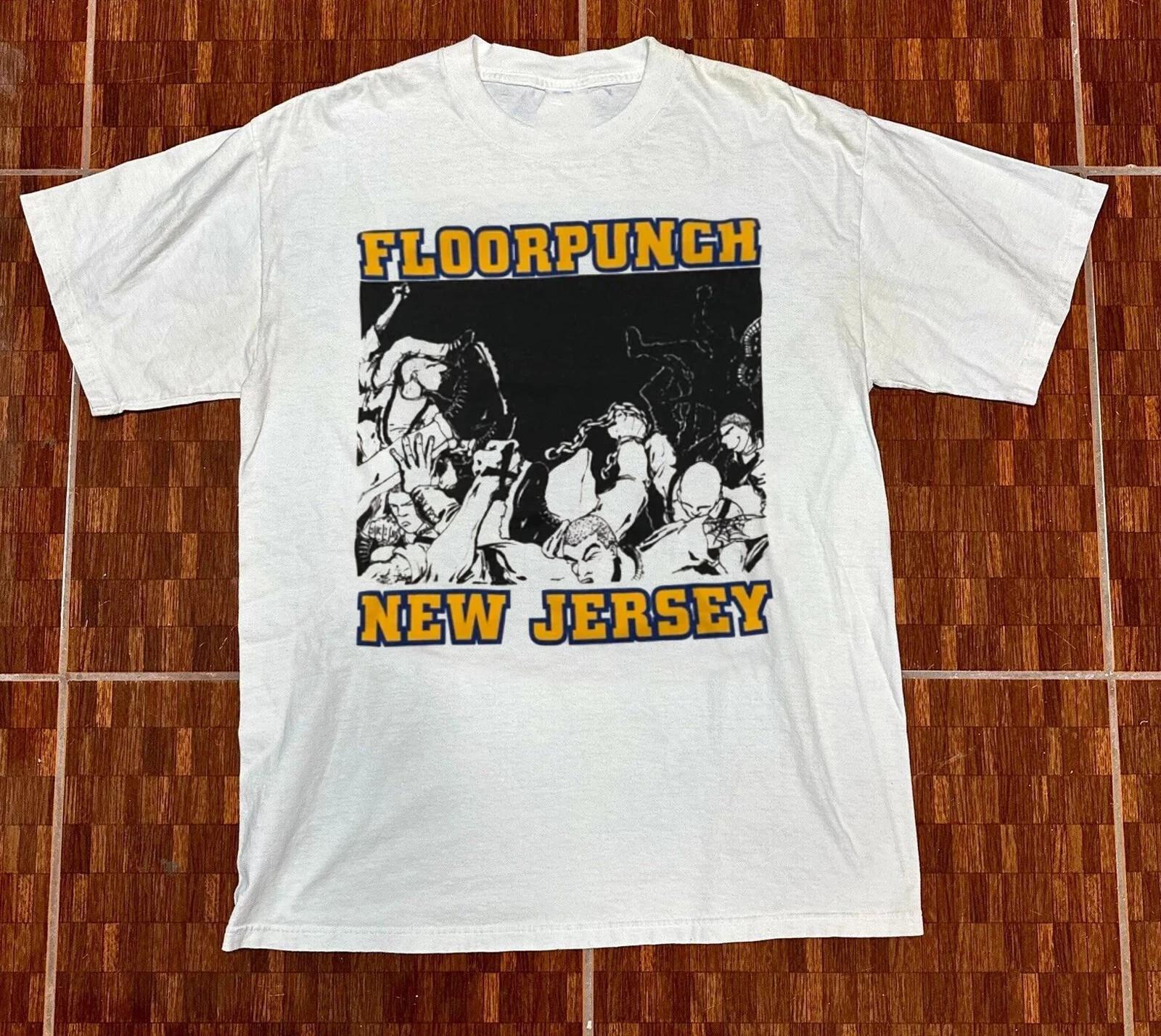 Floorpunch New Jersey Short Sleeve Cotton White All Size T Shirt CM373 L