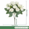Lifelike with Stems Artificial Rose Flowers Real Touch Floral Arrangements Silk Flowers Fake Flower Bouquets Party Centerpieces