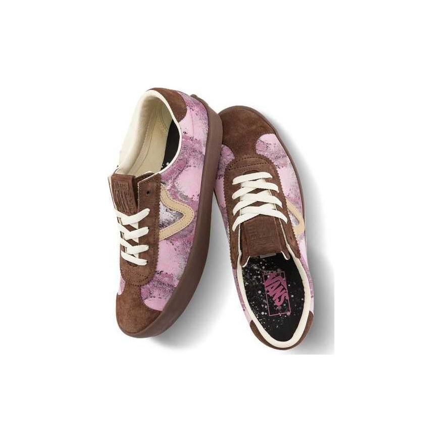 Vans Sport Low Comfortable Versatile Low-Top Skate Shoes Unisex sneaker Purple Brown VN000CTDDGN