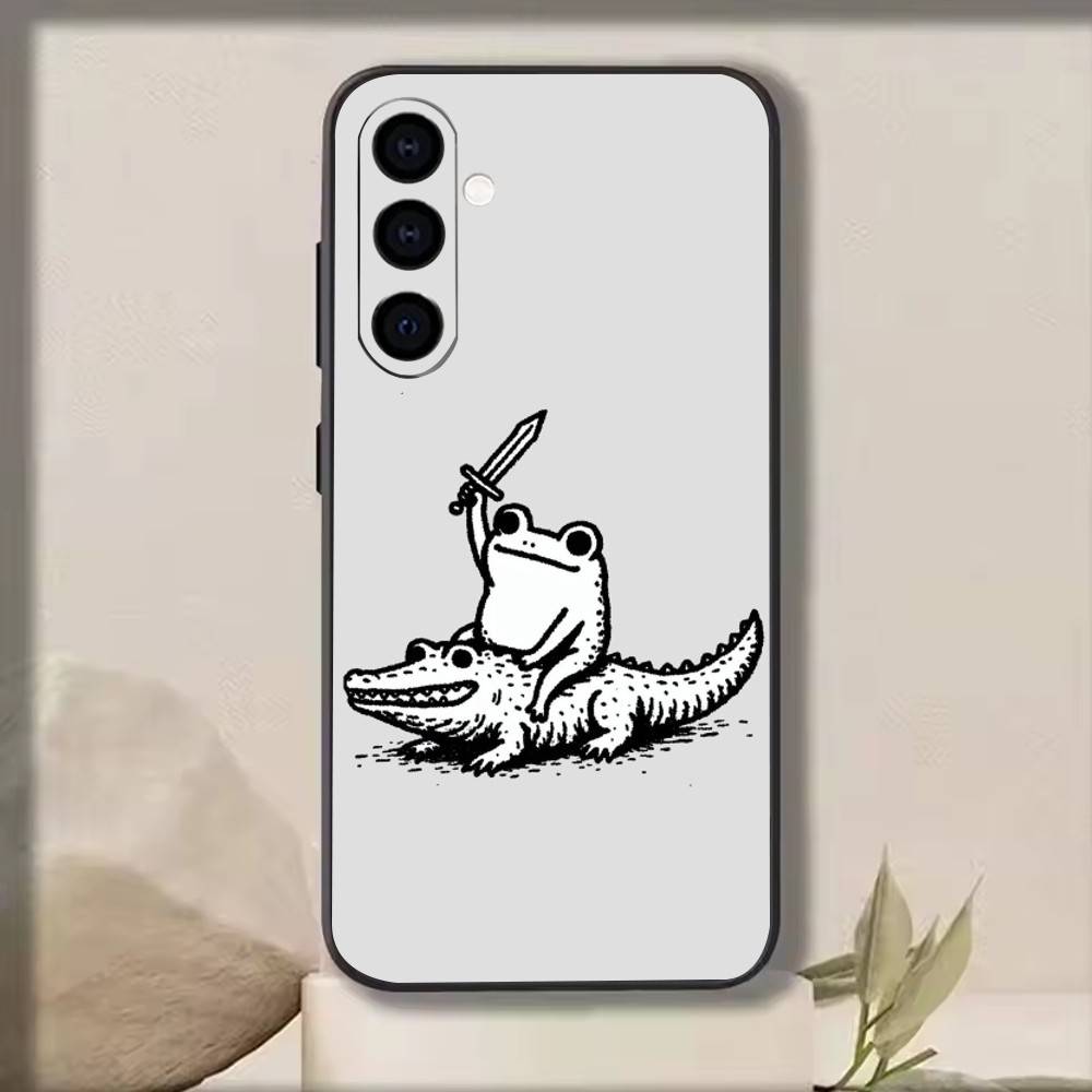 

Riding animals Phone Case For Samsung Galaxy A73,A72,A71,A70,A53,A52,A51,Others Soft Black Cover Samsung a22 4g