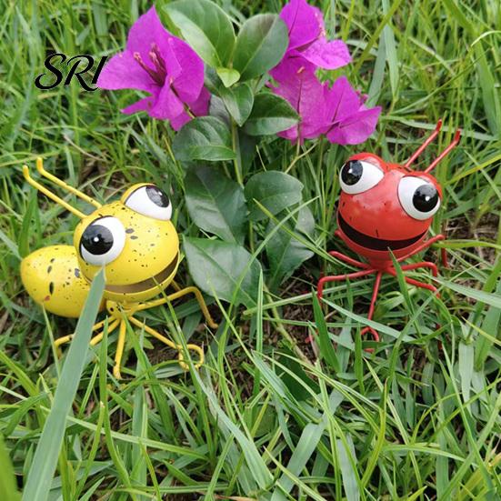 Helles Bemaltes Gartendekoration Großes Ameisen Eisen Dekorative Skulptur mit Rasenfigur Farben Rostbeständig Simulationsmodellierung für Hof