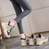 New Spring and Autumn Thick Soled Netizen Women's Interior Height Boosting Lightweight Sports Shoes Small Casual Shoes