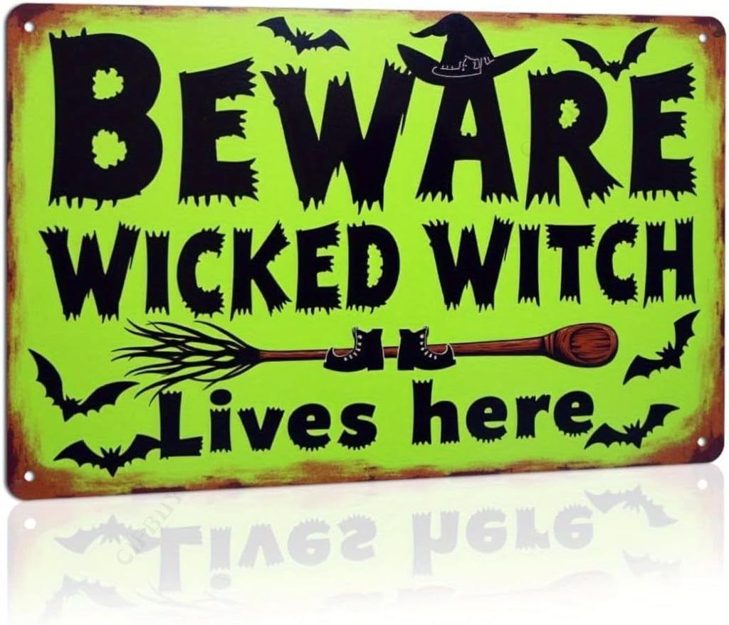 Halloween Poster On the Wall, Metal Plaque 20x30cm