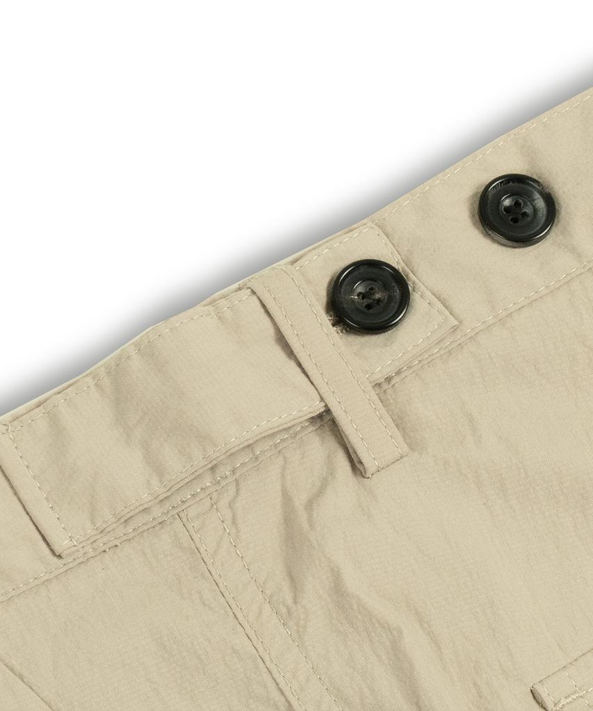 MUDSALT Seersucker Fatigue Pants Beige