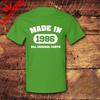 Made in 1986 All Original Parts 40th Birthday Unisex Cotton Tee Graphic T Shirts Vintage Clothes Gothic Oversized T Shirt Tops