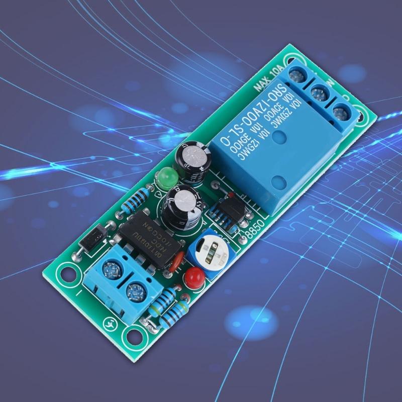 Easy Wiring Adjustable Time Delay Relaying Module 5V/12V Control Voltages Monostable Operation Up To 60Second Ranges