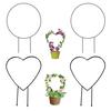 Plant Circle Trellis Climbing Plants Coated Wire Trellis Planter Insert Heart Shape Trellis Small