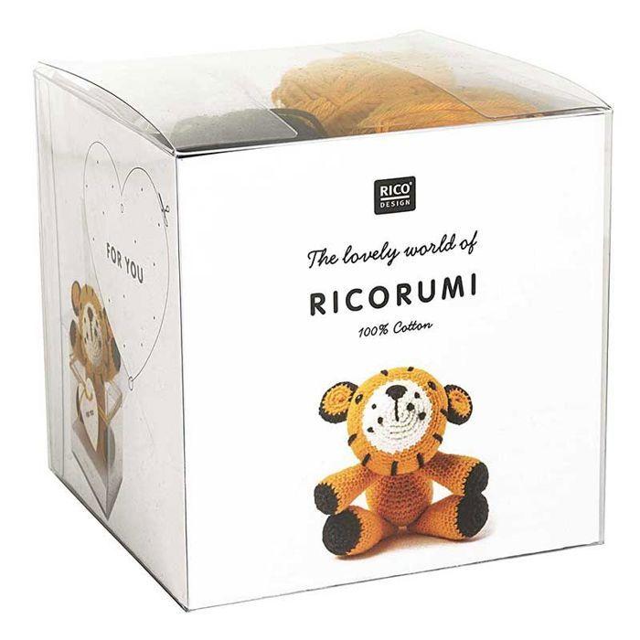 Crochet Kit - RICO DESIGN - Tiger - Yellow - 10.5 X 10.5 X 10.5 Cm - From 3 Years
